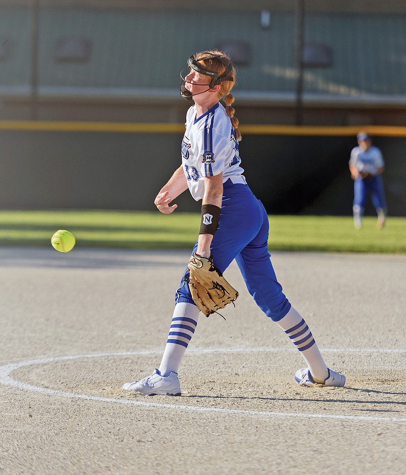 Capital City's Lydia Coulson pitches against Helias during last week's Jamboree at Optimist Field.