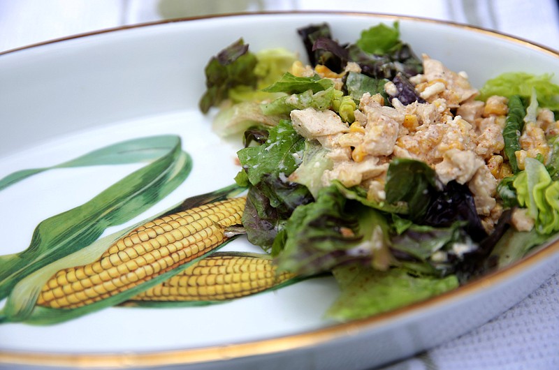 Elote Salad, photographed Wednesday, Aug. 5, 2020. (Hillary Levin/St. Louis Post-Dispatch/TNS)