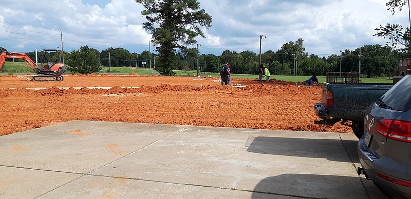 Construction for new shelter space at the Texarkana Animal Care and Adoption Center is under way. The  addition will have a waiting room for visitors to interact with the animals.