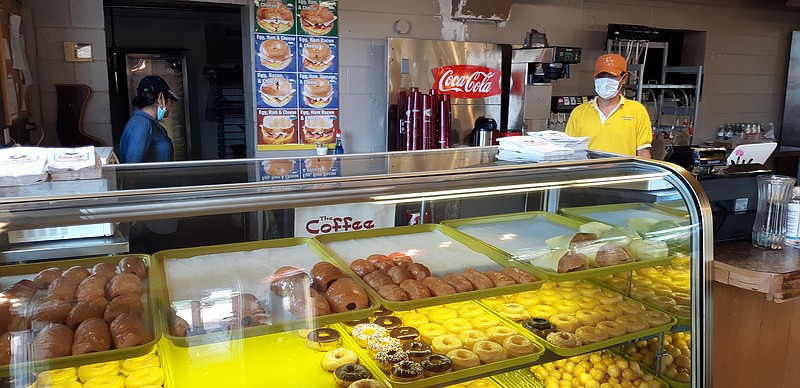 Glaze Donut has been serving breakfast on College Hill since August. Customers can avail themselves of trays with a variety of donuts, kolaches, croissants, biscuits and more.