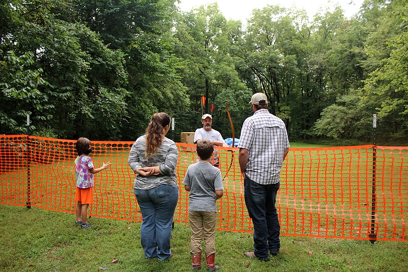 <p>The Missouri Atlatl Association demonstrated spear-throwing and archery. Photo by Olivia Garrett/Fulton Sun</p>