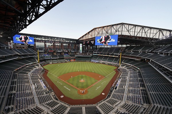 Roof opened and closed in Rangers season opener vs. Phillies - The San  Diego Union-Tribune