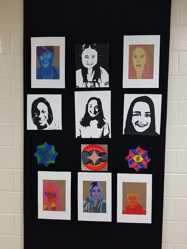 One of the art displays around the Redwater High School campus last year. (Photo courtesy of Carrie Slay)
