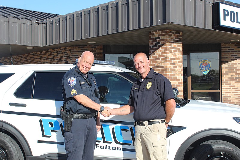 Sgt. Joe Schramm has led the Shop with a Hero program for 14 years. Lt. Jason Barnes will coordinate it in the future.