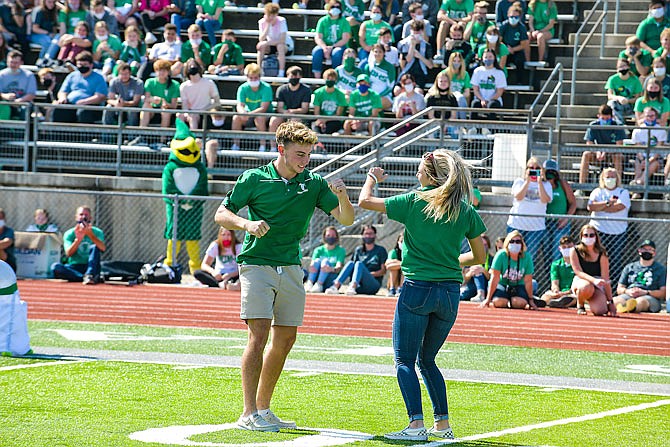 Blair Oaks High School hosted homecoming activities all week with the largest two events held Friday. The first was the annual parade, which made its way to the athletic complex parking lot. Students then moved to the bleachers of the football stadium.