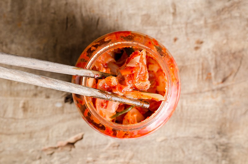 Kimchi is made out of salted and fermented vegetables, such as napa cabbage and Korean radish. (Dreamstime/TNS)