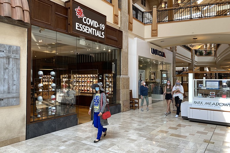 COVID-19 Essentials - with eight locations nationally, including this one in Park Meadows mall, outside Denver - might be the first retail chain dedicated to an infectious disease. (Markian Hawryluk/KHN/TNS)