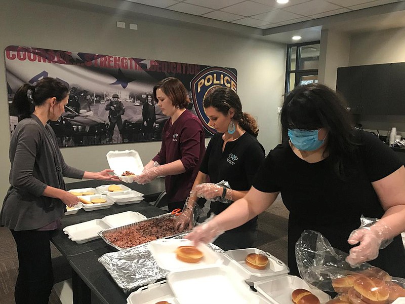 Local law enforcement officers are treated to lunch by Domestic Violence Prevention Inc. on Tuesday to show its appreciation.

