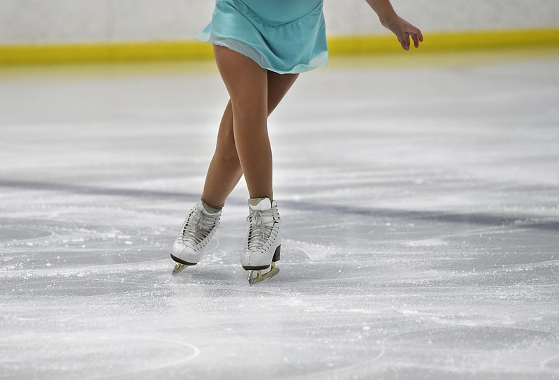 News Tribune file photo: Mylee Hawkins skates a solo during the 2018 fall ice skating recital at Washington Park Ice Arena in Jefferson City.