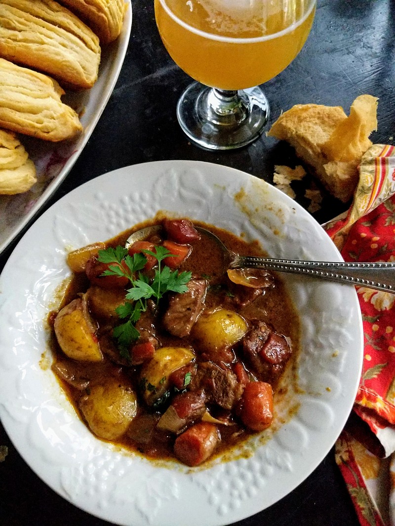 Curried beef stew is a warm, hearty dish when the weather turns cool.

 (Gretchen McKay/Post-Gazette/TNS)