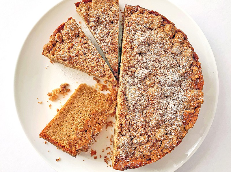 Brown butter and a generous dose of fresh cinnamon turn up the volume on crumb cake. (Ben Mims/ Los Angeles Times/TNS)