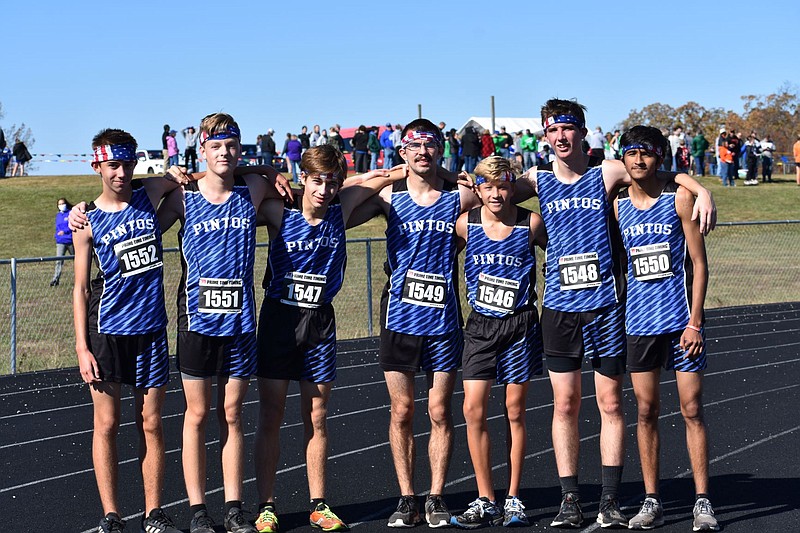<p>Submitted</p><p>The California Pintos boys cross country team finished its season after finishing in fifth place in districts.</p>