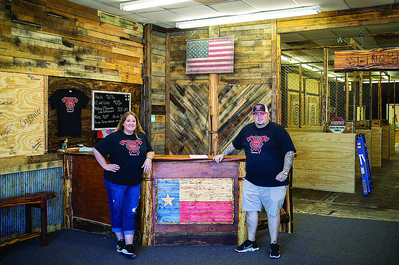 Toni and Kevin Hancock, are the owners of Sling Blade Axe Throwing Co. "We got tired of driving an hour to an hour-and-a-half either way to go do this, and we needed something in Texarkana," said Kevin.