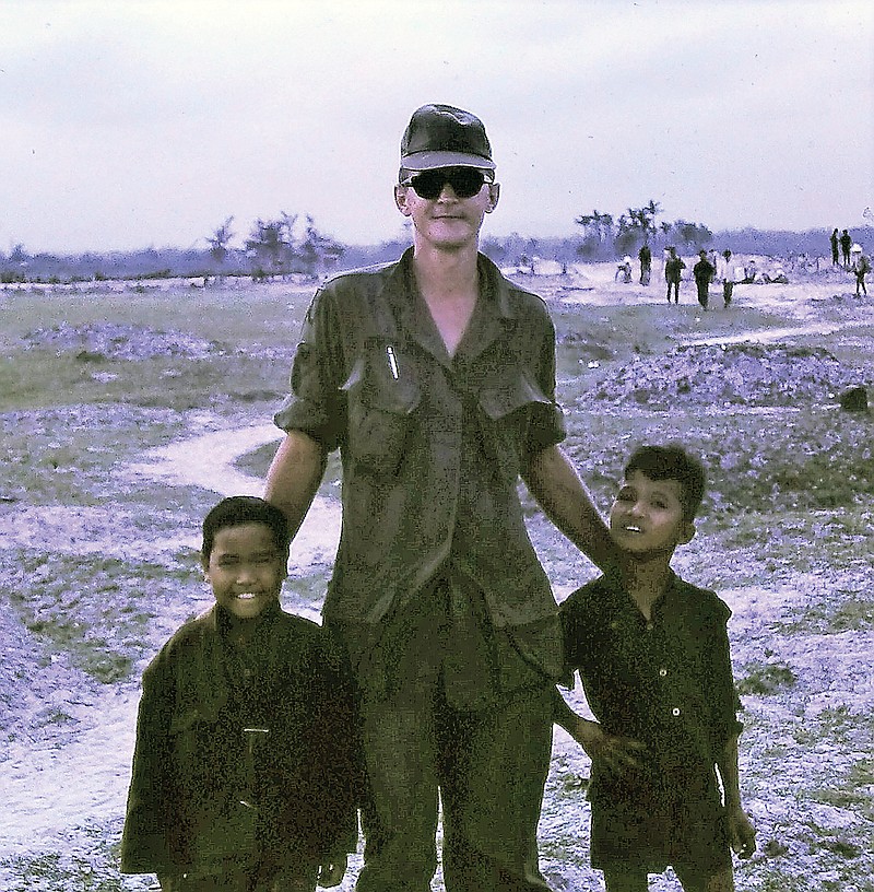 During his assignment as a U.S. Army medic in Quang Tri, South Vietnam, Roger Buchta was able to see some of the local sites and spent time with Vietnamese children.