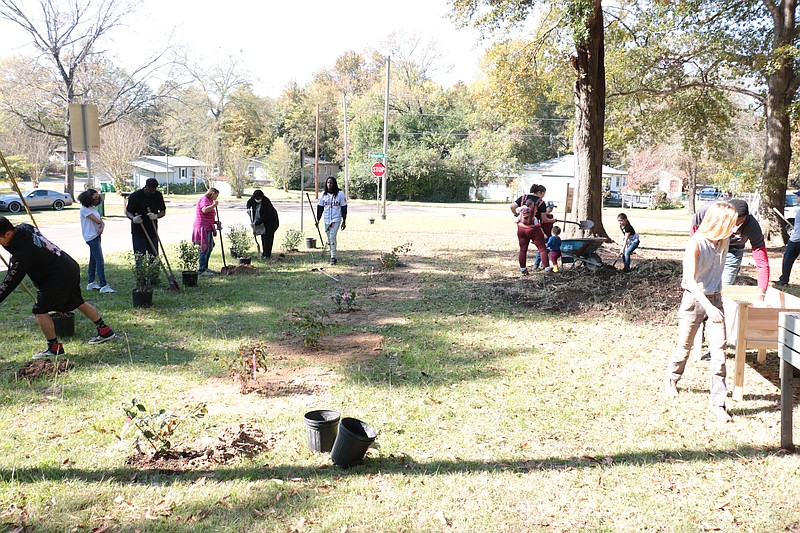 Volunteers recently made improvements to the Beverly Community Garden at Robbins and Wheeler streets.