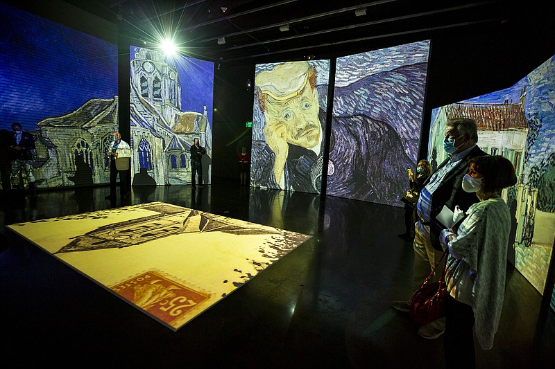 'Van Gogh Alive'features a 40-minute multimedia experience showcasing the work of the famous Dutch post-impressionist at the Dali Museum in St. Petersburg on Wednesday, Nov. 18, 2020. (Patrick Connolly/Orlando Sentinel/TNS)
