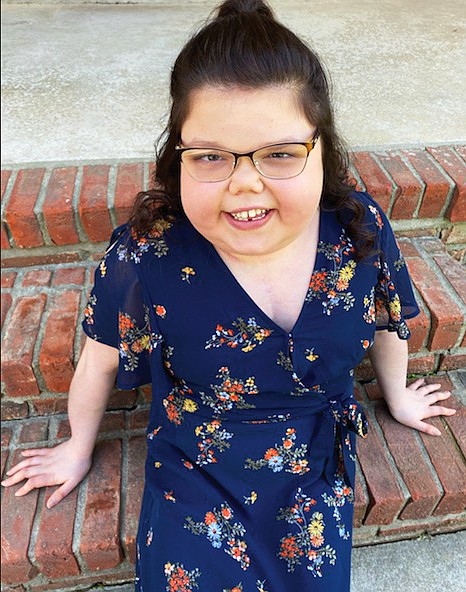 Emmy Kramer is shown her at her home in Rich Fountain, Missouri. Kramer's mother said she "brought an unexpected joy" and gave hope to people around her.