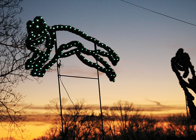 In Carrington, several homes have taken the traditional Christmas lights to the next level.