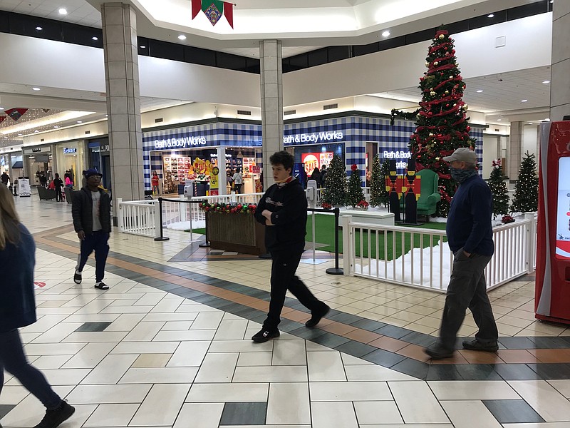 Local and area residents spent much of Saturday at Central Mall searching for discount items, as well as conducting gift exchanges and gift card purchasing.