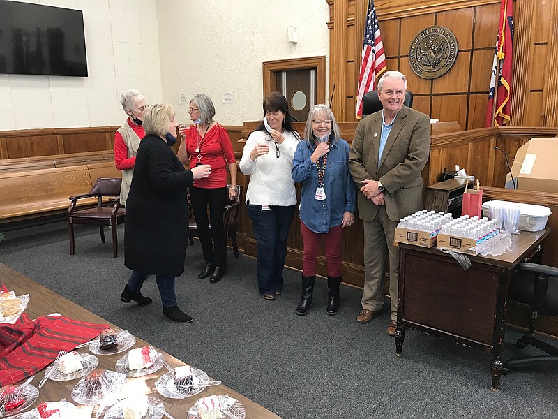 Circuit Judge Kirk Johnson's retirement party was held earlier this month. Friends, family and staff helped Johnson celebrate and reminisce.