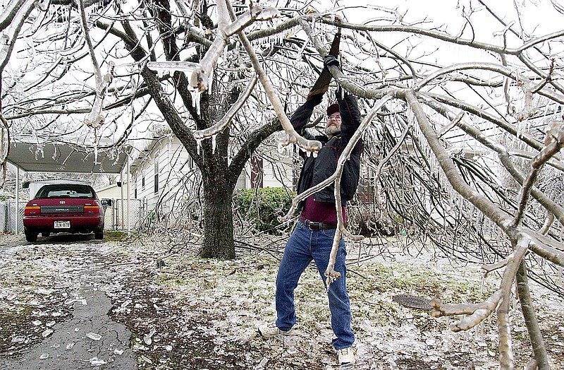 To area residents, the ice storm 20 years ago likely will be remembered as the worst to hit the area.  (Gazette archive photo by Greg Felkins)
