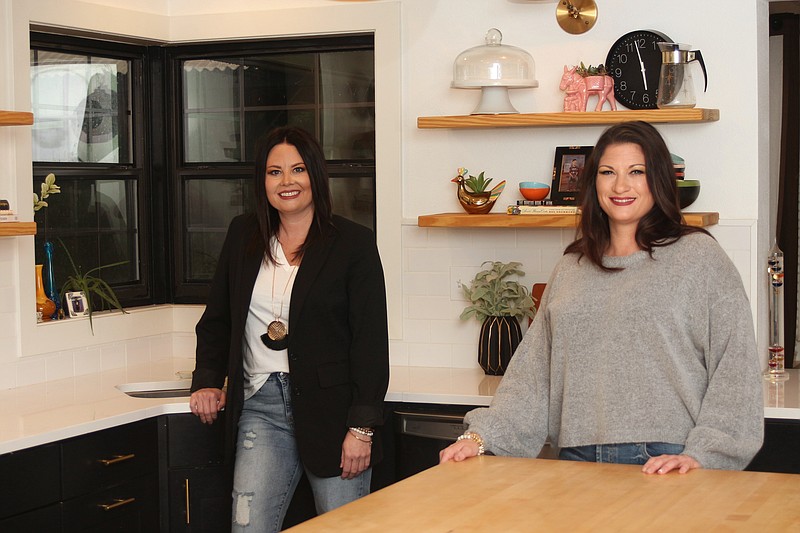 Becca Holiday and Neelie Harville have been friends for about 20 years. They are happy to start a new project as the Salvage Sisters.
(PHOTO BY KATIE STONE)