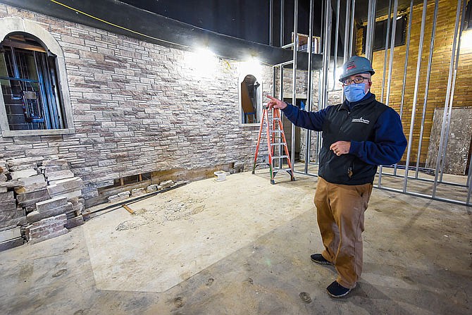FILE: Dan Lester, executive director of Catholic Charities of Central and Northern Missouri, stands in what will be the chapel in Shikles Center, formerly the La Salette Seminary. Work is underway to transform the Shikles Center in Jefferson City into an outreach and food distribution center