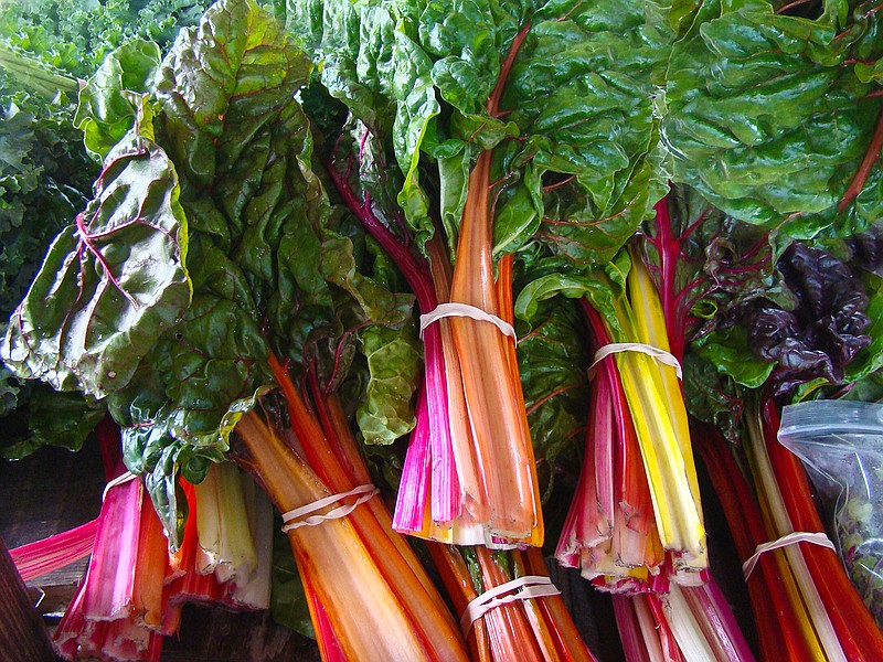 One 36-gram cup of raw Swiss chard contains 298 mcg of vitamin K, according to Medical News Today.
