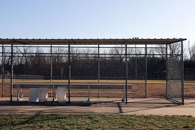 The sun shines Tuesday over the baseball fields at Binder Park. The Jefferson City Parks and Recreation Commission discussed the possibility of purchasing new scoreboards for Binder and Optimist Parks.