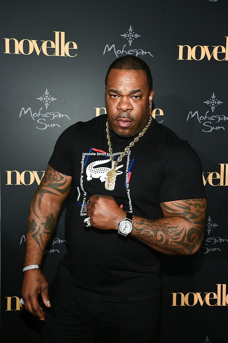 Busta Rhymes walks the red carpet at the official grand opening party for Mohegan Sun's new ultra-lounge, novelle, on June 22, 2019, in Uncasville, Connecticut.  (Dave Kotinsky/Getty Images  for Mohegan Sun/TNS)