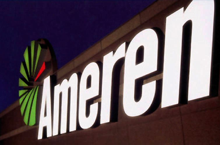 A sign displays the Ameren logo.