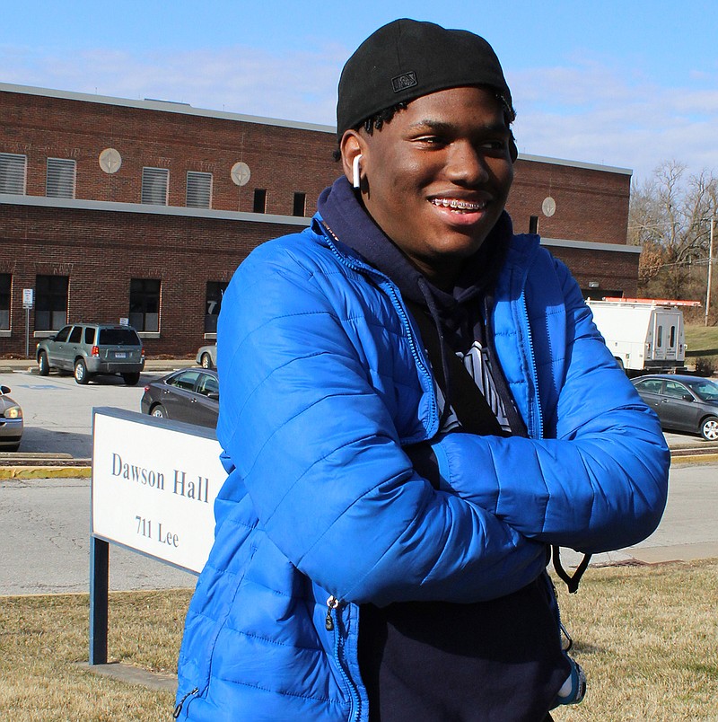 Hassaun Jones, a freshman business administration major from St. Louis, is one of about 100 Dawson Hall residents being relocated because of low enrollment. (Photo by Elise Eaker)