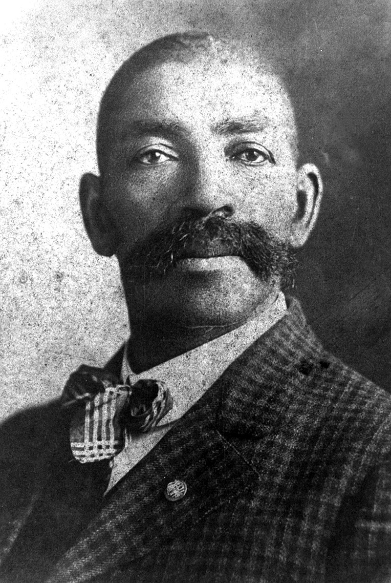 Deputy U.S. Marshal Bass Reeves was one of the first black law enforcement officers west of the Mississippi River. He worked in western Arkansas and in Indian Territory that would become Oklahoma for federal Judge Isaac C. Parker, "The Hanging Judge" of Arkansas. Reeves was a deputy U.S. Marshal from 1875 to 1907. He was legendary in his career for capturing fugitives by the dozens, often under trying circumstances. (University of Oklahoma Library/Wikimedia Commons)

