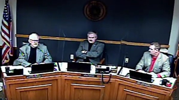 The Cole County Commission streams its meetings live on the county's YouTube channel. (Feb. 17, 2021 screenshot)