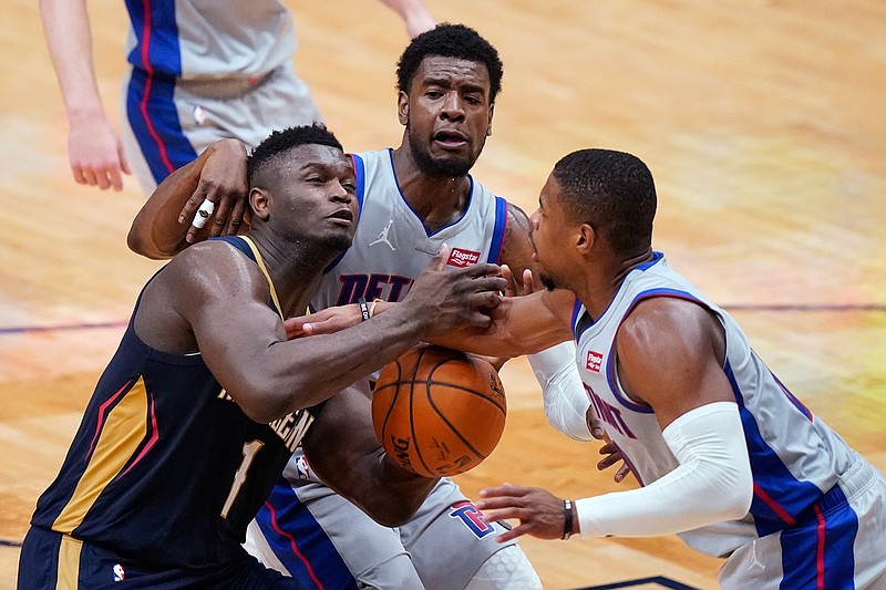Zion Williamson leads Pelicans past Pistons