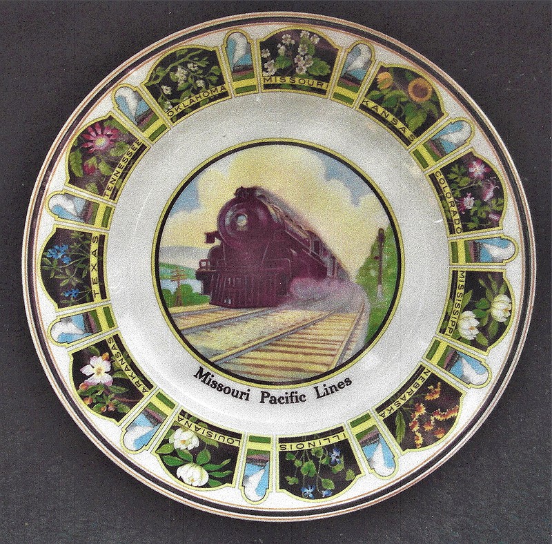 Plates like this came with either floral borders or ones featuring state Capitols. (Handout/TNS)