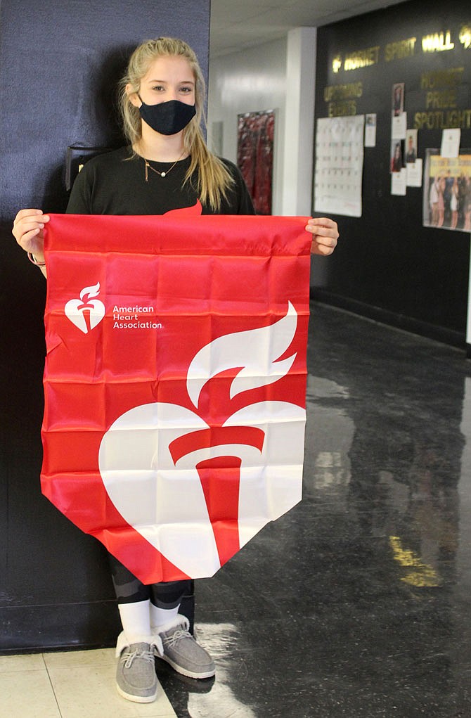 Fulton High School sophomore Kamden Nolte led support for the American Heart Association at FHS.