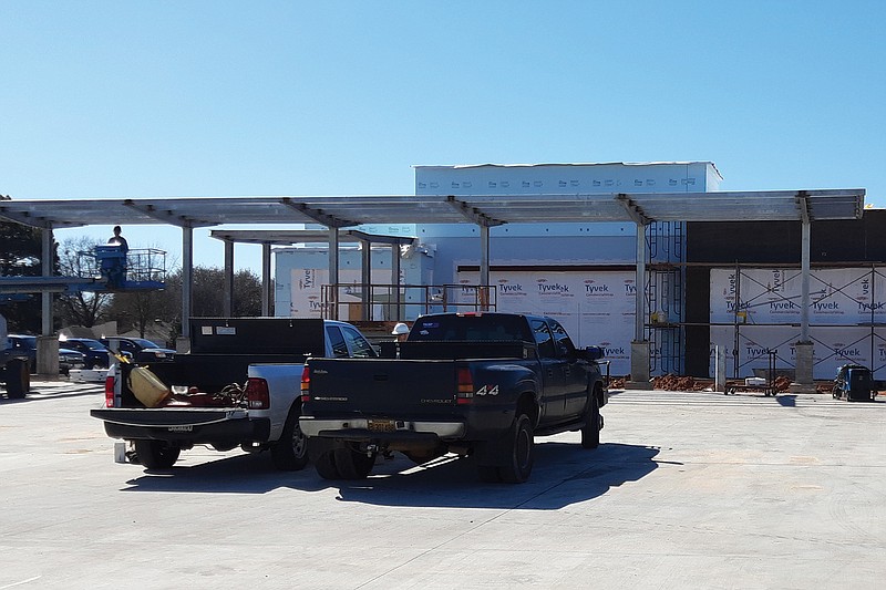 The Veterans Outreach Clinic is under construction on Summerhill Road. Despite weather delays, the facility should be open by August or September.