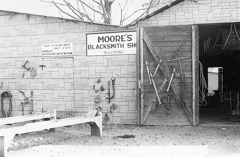 My grandfather, a blacksmith, believed in self-reliance. Instead of buying a replacement part, he made his own. Even the sign on his building was made of a piece of recycled metal.