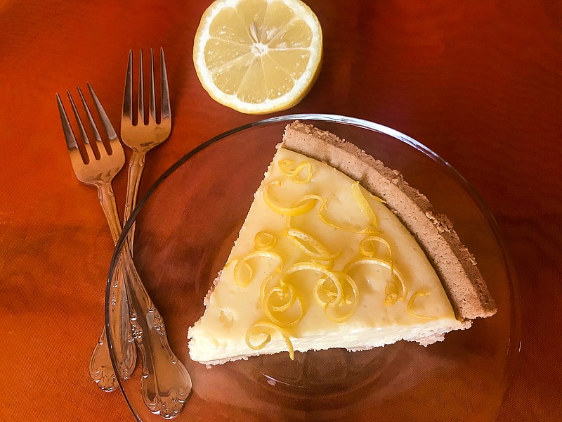 Sweetened condensed milk, fresh lemon juice and egg yolks are combined to create a creamy filling for this lemon pie. (Arthi Subramaniam/Post-Gazette/TNS)