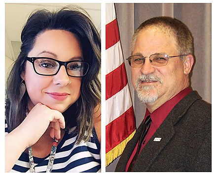 Incumbent Sebacher, left, will square off against West, right, for Ward 1 councilperson.