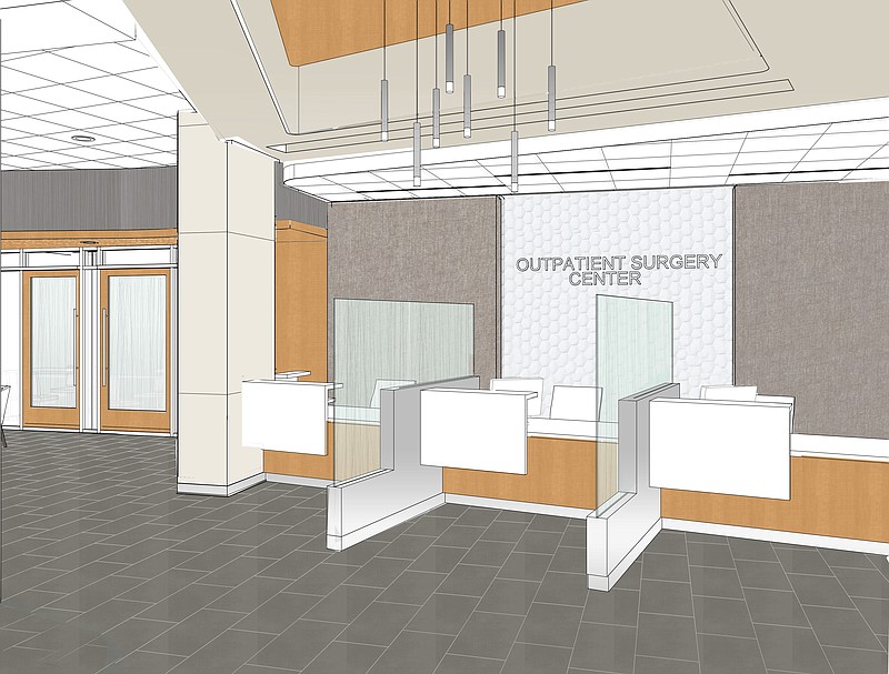 This artist's rendering illustrates the entry area for Capital Region Medical Center's new Outpatient Surgery Center.submitted photo