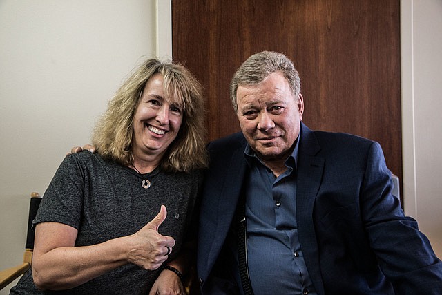 Producer Gina G. Goff and "Senior Moment" lead William Shatner. Submitted photo