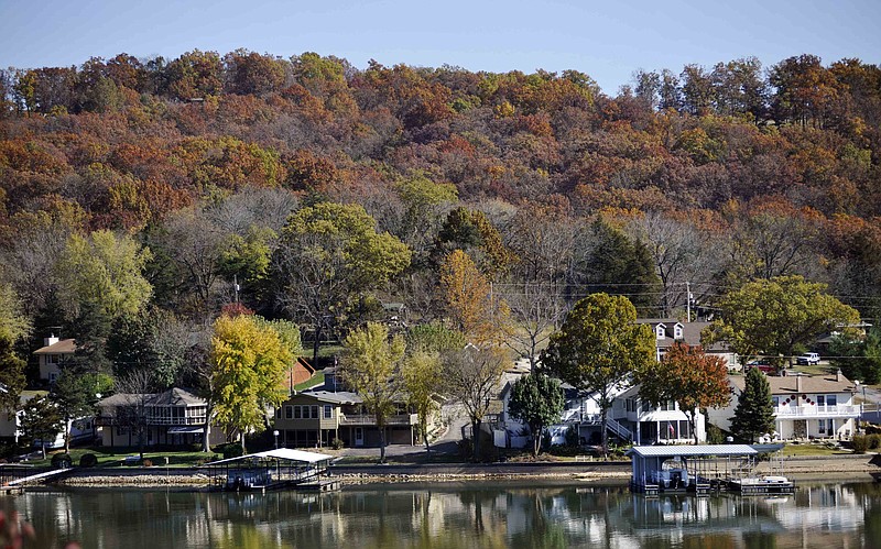 Lakefront homes sit in October 2011 across the Lake of the Ozarks near Camdenton. Missouri's Republican delegation in Congress is asking the Environmental Protection Agency to reconsider listing 40 Missouri lakes and waterways on a list of impaired waters.