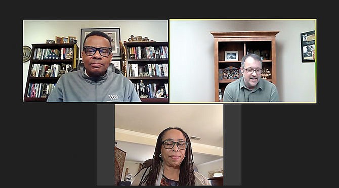 Retired Maj. Gen. Byron Bagby and Vicki Wilkerson — members of William Woods University's board of trustees — shared their stories virtually as part of the university's diversity symposium Tuesday night.