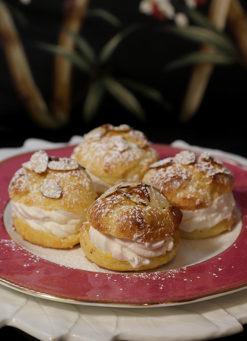 Cream puffs with Chantilly Cream, made with pate a choux dough. (Hillary Levin/St. Louis Post-Dispatch/TNS)