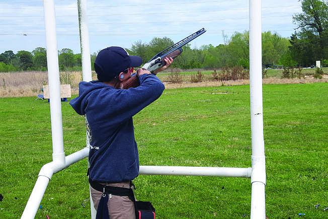  A competitor takes aim Saturday at Rocky Creek Outdoors USA. 