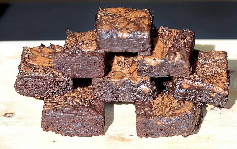 Bananas and peanut butter make the "King of Brownies" super tasty without making them greasy. (Pam Panchak/Pittsburgh Post-Gazette/TNS)