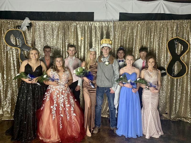 <p>Submitted</p><p>The Russellville prom court is pictured. The theme for this year’s event was “A Night in Disguise.”</p>