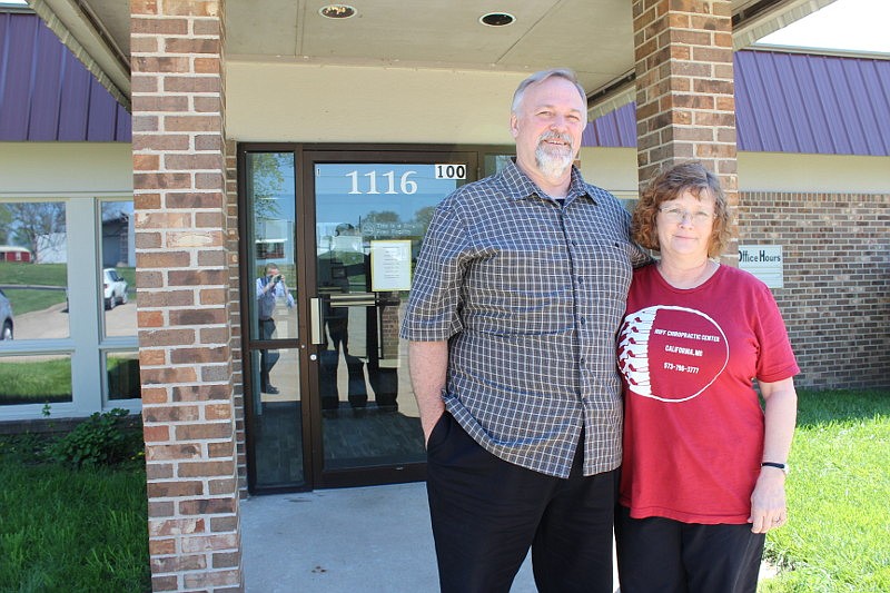 
Carroll and Dorothy Huff stand outside their practice's location last week. The pair will enjoy a well-earned retirement starting after this week.